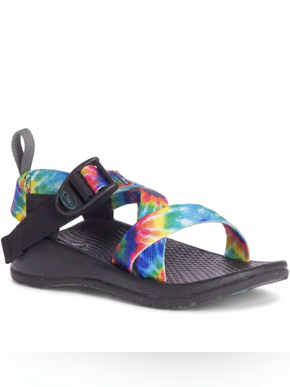 Chaco Classic Kids Sandal, Size 4 Ecotread Tie Dye Rainbow Strap $105 Unisex New